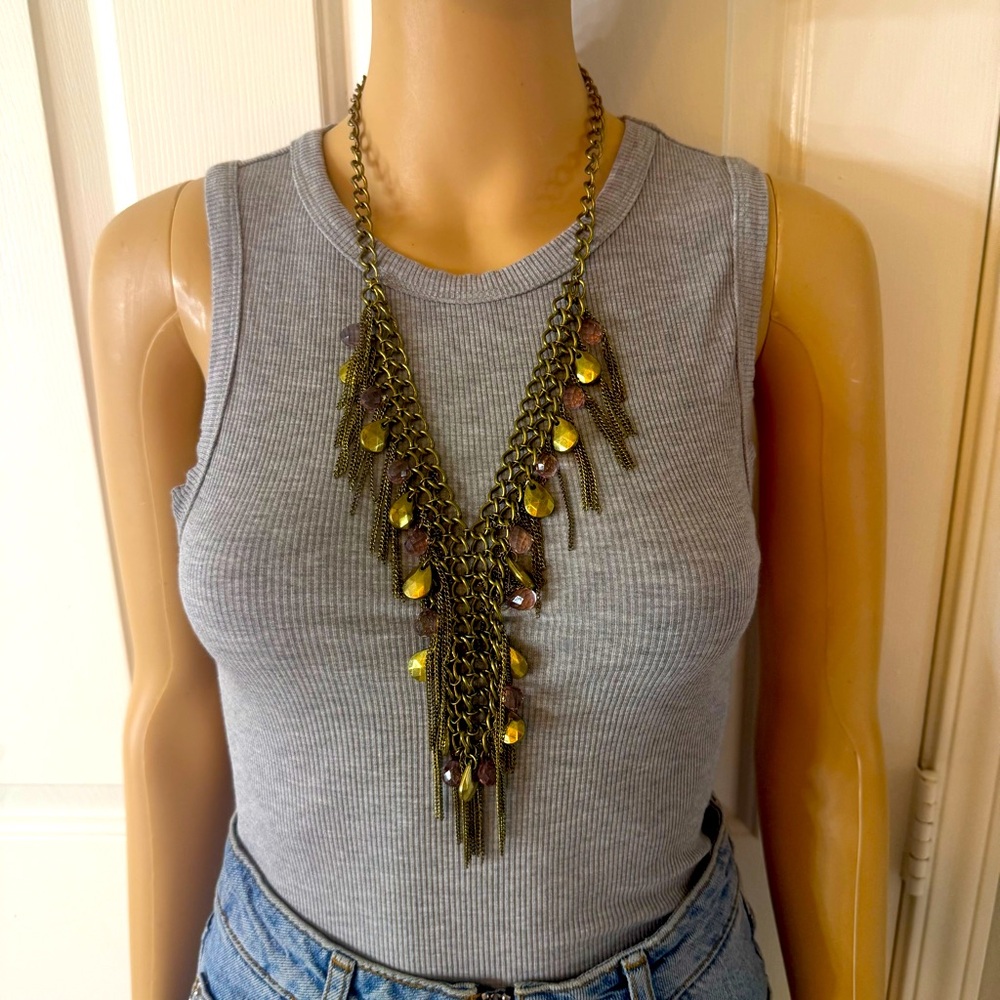 Vintage Gold Chain Layered Necklace